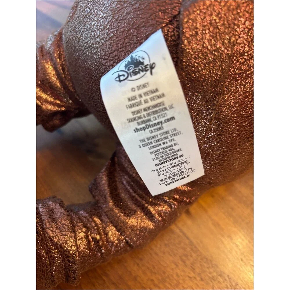 Disney Mickey Mouse Bronze Rose Gold Stuffed Animal Figure Stuffey 26”